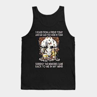 Suddenly The Memories Came Back To Me In My Mind Bull-skull Tank Top